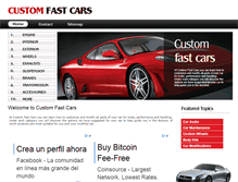 Tablet Screenshot of customfastcars.com
