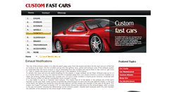 Desktop Screenshot of exhausts.customfastcars.com
