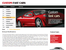 Tablet Screenshot of exhausts.customfastcars.com