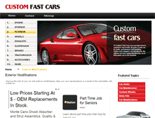 Tablet Screenshot of exterior.customfastcars.com